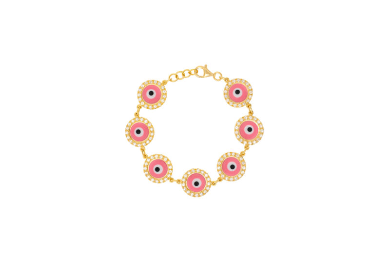 Pulseira Clássica Mini - Rosa chiclete