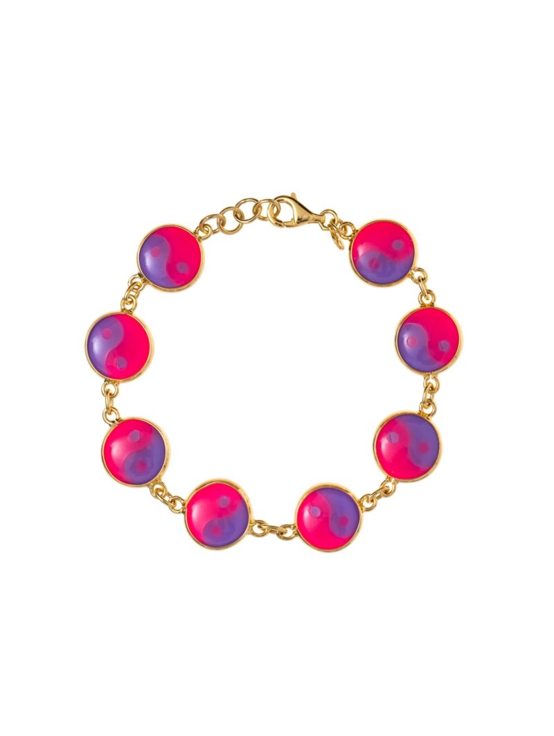 Pulseira Yin-Yang Max - Rosa ploc e Lilas