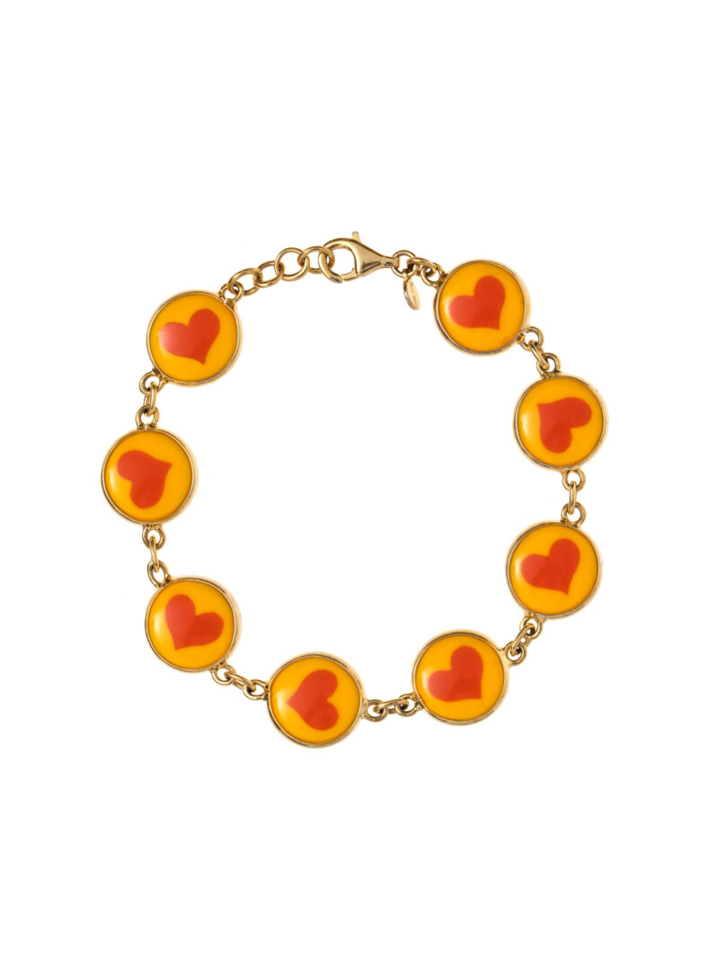 Pulseira Heart Max - Coração Laranja